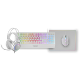 Kit Combo Pack 4en1 Rgb Mcp124 Pro Blanco Mars Gaming